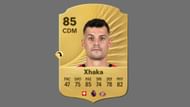 Granit Xhaka can be a good CDM to help you send defense-breaking long passes (Image via EA Sports)